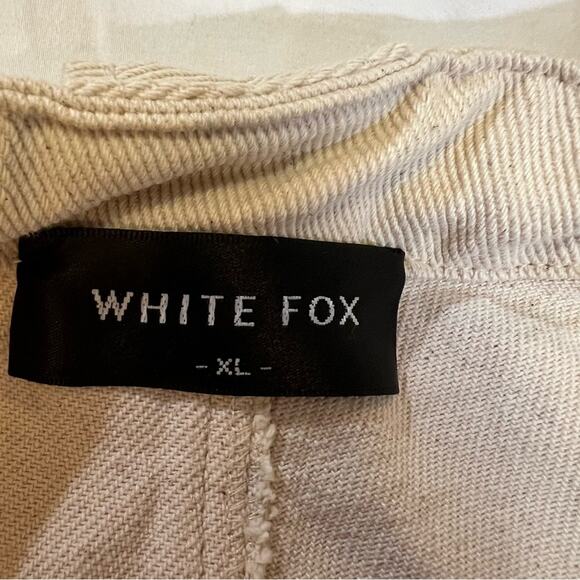 White Fox Off White Canvas straight Leg Cargo pants sz XL - Picture 4 of 14